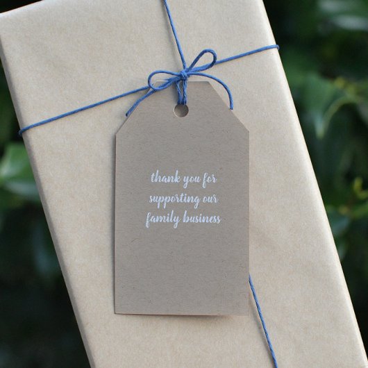 Étiquettes-cadeau Oeufs frais Kraft Script rustique