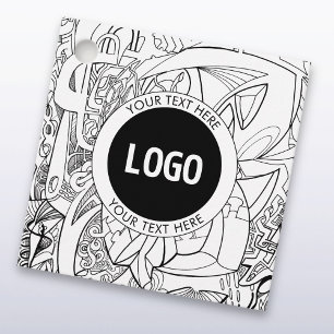 Étiquettes Cadeau Oeuvre d'origine moderne et logo