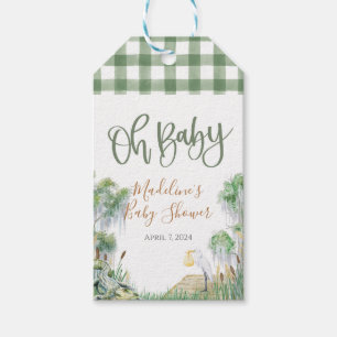 Étiquettes-cadeau Oh Baby Bayou Baby shower de marais