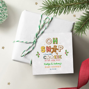 Étiquettes Cadeau Oh ! Baby shower de biscuits en pain d'épices