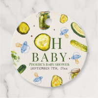 Oh Bébé Cornichons et Tétines Garçon Baby Shower