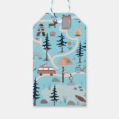 Étiquettes-cadeau Oh Boy, Adventure Awaits, Blue (Devant)