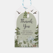 Étiquettes-cadeau Oh Boy Adventure Pine Forest Merci (Devant)