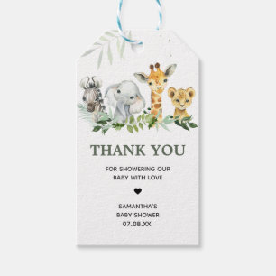 Étiquettes-cadeau Oh Boy Safari Baby shower Favoriser Tags