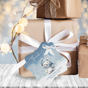 Étiquettes Cadeau Oh Boy Winter Baby shower des bois