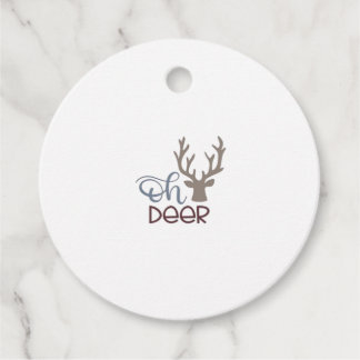 Étiquettes Cadeau Oh Cerf Design Rétro Classique