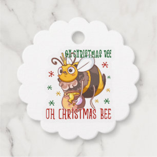 Étiquettes Cadeau Oh Christmas Bee