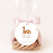 Étiquettes Cadeau Oh Deer Baby shower d'aquarelle neutre pour le gen