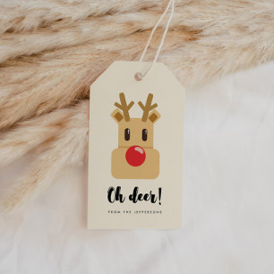 Étiquettes-cadeau Oh Deer Christmas
