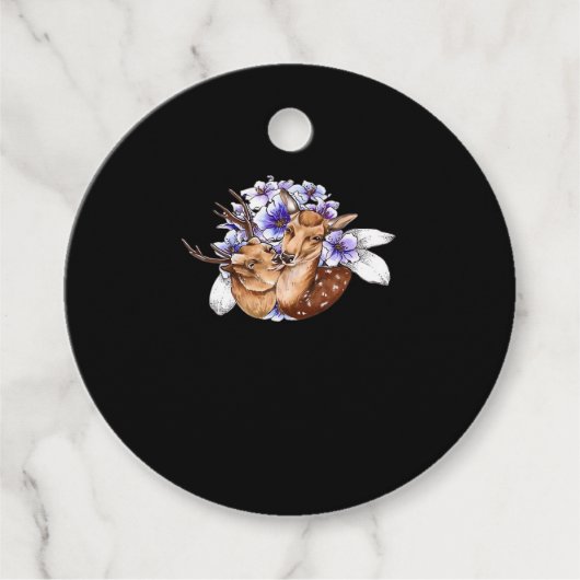 Étiquettes Cadeau Oh Deer Clean Minimal Style (Devant)