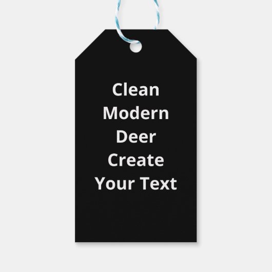 Étiquettes-cadeau Oh Deer Clean Modern  (Dos)