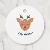 Étiquettes Cadeau Oh Deer Deer Love Save The Deer Creative Design (Devant)