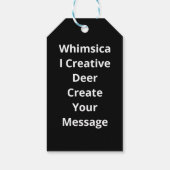Étiquettes-cadeau Oh Deer Me Whimsical Creative Design (Dos)