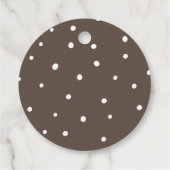 Étiquettes Cadeau Oh Deer Rustic Fall Baby shower boisé (Dos)