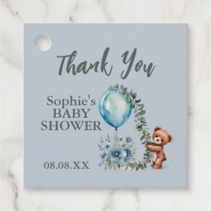 Étiquettes Cadeau "Oh mon garçon ! Nous pouvons attendre le Baby sho