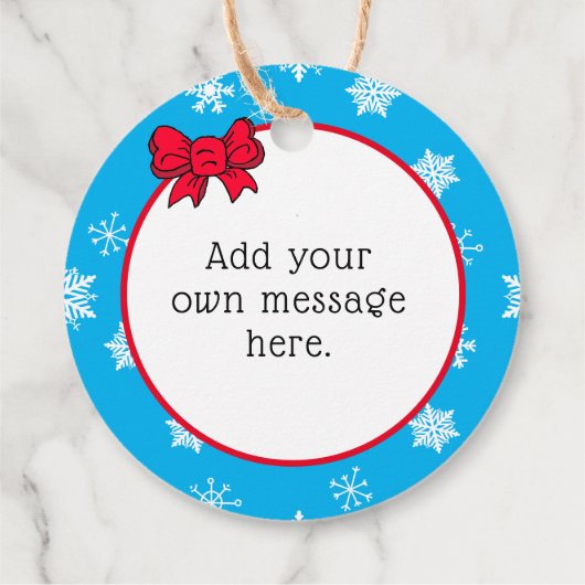 Étiquettes Cadeau Oh pour Fox Sake, 2020, Noël drôle (Dos)