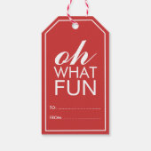 Étiquettes-cadeau Oh, quel plaisir (Dos)