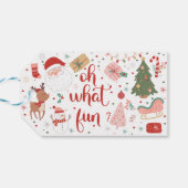 Étiquettes-cadeau Oh quel plaisir Noël anniversaire (Dos Horizontal)