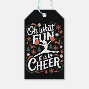Étiquettes-cadeau Oh Quelle Joie De Faire Du Cheerleading Laid De No