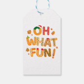Étiquettes-cadeau Oh What Fun Christmas Gingerbread Cookies (Dos)