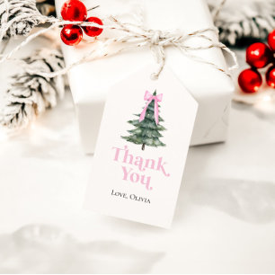 Étiquettes-cadeau Oh What Fun Christmas Tree 1er Anniversaire