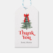 Étiquettes-cadeau Oh What Fun Christmas Tree 1er Anniversaire (Devant)