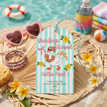 Oie Silly Bonjour Fête de Piscine Rayures