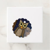 Étiquettes Cadeau Oiseau de nuit (En situation)