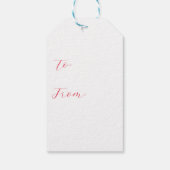 Étiquettes-cadeau Oiseau mou sur une branche avec ruban (Dos)