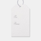 Étiquettes-cadeau Oiseaux d'hiver élégants sur une branche avec baie (Dos)