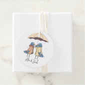 Étiquettes Cadeau Oiseaux illustrés (En situation)