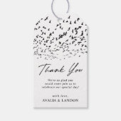 Étiquettes-cadeau Oiseaux modernes d'un Merci Mariage en plumes (Devant)