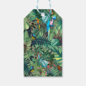 Étiquettes-cadeau Oiseaux tropicaux du paradis (Dos)