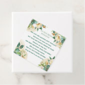 Étiquettes Cadeau Old Irish Blessing on Gold Dust and Roses (En situation)