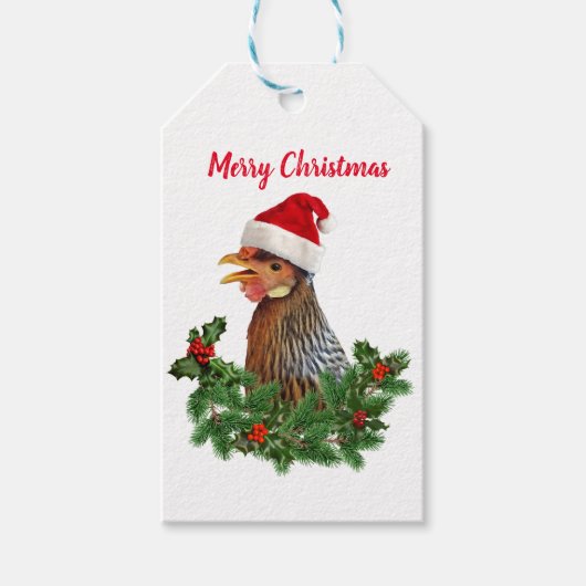 Étiquettes-cadeau Old Saint Chick (Devant)