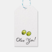 Étiquettes-cadeau Olive (Dos)