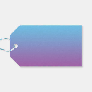 Étiquettes-cadeau Ombre bleu et violet