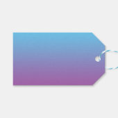 Étiquettes-cadeau Ombre bleu et violet (Devant (Horizontal))