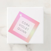 Étiquettes Cadeau Ombre holographique (En situation)