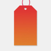 Étiquettes-cadeau Ombre rouge et orange (Dos)