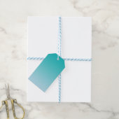 Étiquettes-cadeau Ombre turquoise (Avec de laficelle)