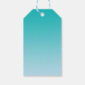 Étiquettes-cadeau Ombre turquoise (Dos)