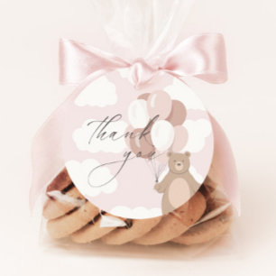Étiquettes Cadeau On Peut Attendre Bébé rose fille