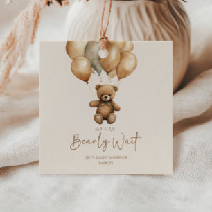 Étiquettes Cadeau On Peut Attendre Le Baby shower De L'Ours Teddy Bo