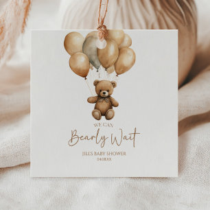 Étiquettes Cadeau On Peut Attendre Le Baby shower De L'Ours Teddy Bo