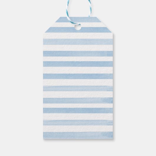 Étiquettes-cadeau On peut attendre un garçon fille jumeaux Merci (Dos)