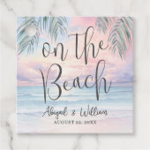 Étiquettes Cadeau On The Beach Wedding (Devant)