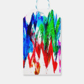 Étiquettes-cadeau Ondes colorées (Dos)