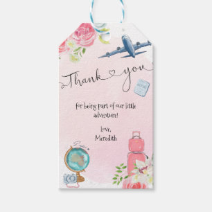 Étiquettes-cadeau ONE derful World Girls 1er premier anniversaire