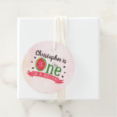 Étiquettes Cadeau One In A Melon 1er Anniversaire (En situation)